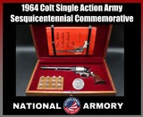 1964 Colt Single Action Army Samuel Colt Sesquicentennial .45 Colt 1 of 5000 SAA Set - Image 1 of 23