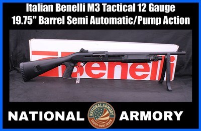 Benelli M3 Tactical 12 GA 19.75