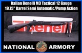 Benelli M3 Tactical 12 GA 19.75