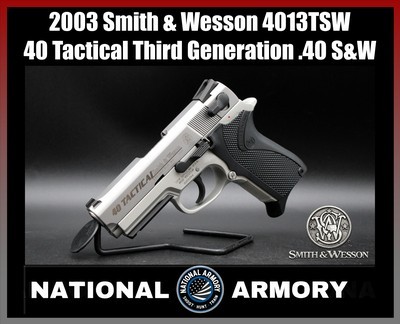 2003 Smith & Wesson 4013TSW 40 Tactical Third Generation .40 S&W TSW Rail - Image 1 of 25