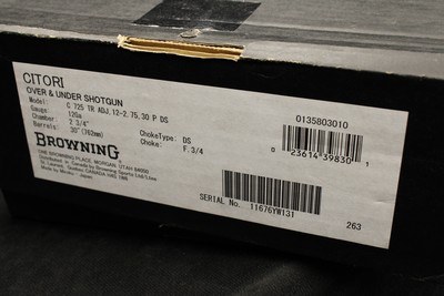 2014 Browning Citori 725 Trap 12 GA 30