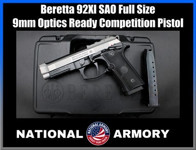 Beretta 92XI SAO Full Size 9mm 4.7