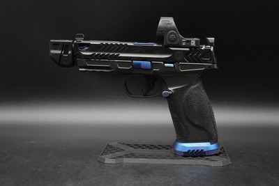 Smith & Wesson 2024 Spec Series V Performance Center M&P9 Metal 9mm Blue TiN Spiral NM Barrel & Comp Trijicon SRO 2.5 MOA - Image 15 of 25