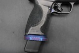 Smith & Wesson 2024 Spec Series V Performance Center M&P9 Metal 9mm Blue TiN Spiral NM Barrel & Comp Trijicon SRO 2.5 MOA - Image 9 of 25
