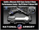 Smith & Wesson 2024 Spec Series V Performance Center M&P9 Metal 9mm Blue TiN Spiral NM Barrel & Comp Trijicon SRO 2.5 MOA - Image 1 of 25