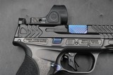 Smith & Wesson 2024 Spec Series V Performance Center M&P9 Metal 9mm Blue TiN Spiral NM Barrel & Comp Trijicon SRO 2.5 MOA - Image 10 of 25
