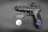 Smith & Wesson 2024 Spec Series V Performance Center M&P9 Metal 9mm Blue TiN Spiral NM Barrel & Comp Trijicon SRO 2.5 MOA - Image 3 of 25