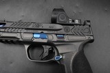 Smith & Wesson 2024 Spec Series V Performance Center M&P9 Metal 9mm Blue TiN Spiral NM Barrel & Comp Trijicon SRO 2.5 MOA - Image 5 of 25