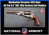 19th Century Manhattan Firearms Co. 1851 Navy .36 Cal 6.5