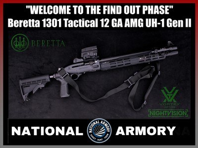 Beretta 1301 Tactical Professional Build 12GA Mesa Tactical ProTac Midwest Industries Vortex AMG UH-1 Gen II Optic - Image 1 of 25
