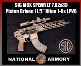 SIG MCX SPEAR LT IR 7.62x39 FDE Piston Driven 11.5