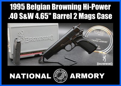 1995 Belgian Browning Hi-Power Mark II .40 S&W 4.65