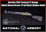 Beretta 1301 Tactical Custom Ghost Recon Green Cerakote Finish 12 GA 18.5