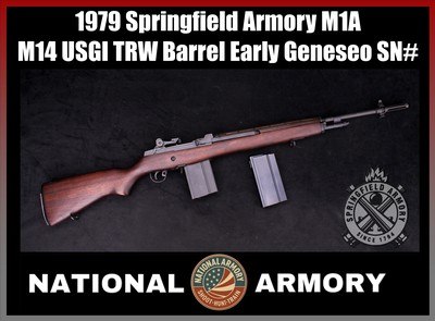 1979 Springfield Armory M1A M14 USGI TRW Barrel Early Geneseo SN# .308 Win - Image 1 of 25
