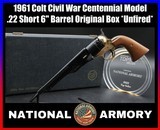 *Unfired* 1961 Colt Civil War Centennial Model .22 Short 6