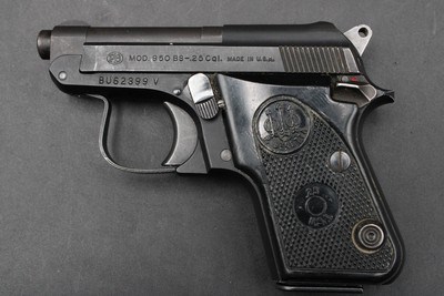 1990 Beretta 950 BS Jetfire .25 ACP Vintage Pocket Pistol w/ Factory Box - Image 8 of 22