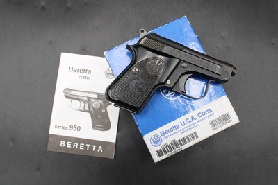 1990 Beretta 950 BS Jetfire .25 ACP Vintage Pocket Pistol w/ Factory Box - Image 2 of 22