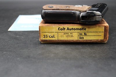 1971 Colt Automatic Pocket Pistol .25 ACP Original Box Manual 1908 C&R - Image 4 of 24