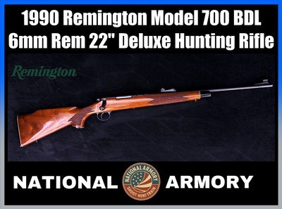 1990 Remington Model 700 BDL 6mm Rem 22
