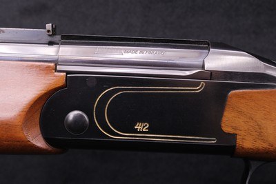 1974 Finnish Valmet Model 412 O/U Combination Gun 12GA / .222 Rem 23.50