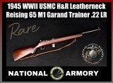 1945 WWII USMC H&R Leatherneck Reising Model 65 M1 Garand Trainer .22 LR 24
