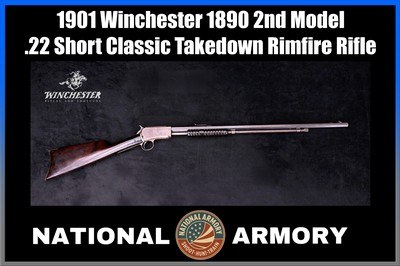 1901 Winchester 1890 2nd Model Variation .22 Short 24
