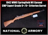1942 WWII Springfield M1 Garand CMP Expert Grade 0+/0+ Criterion Barrel - Image 1 of 25