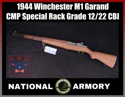 Winchester M1 Garand CMP Special Rack Grade 1944 WWII Receiver 12/22 CBI Barrel - Image 1 of 25