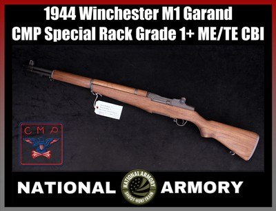 Winchester M1 Garand 1944 WWII Receiver CMP Special Rack Grade 1+ ME/TE CBI Barrel - Image 1 of 24