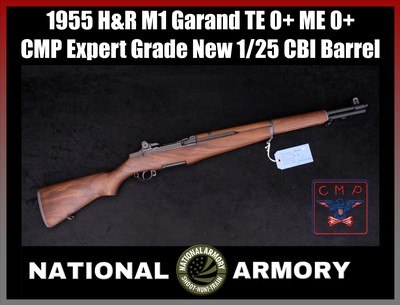 1955 H&R M1 Garand CMP Expert Grade .30-06 New 1/25 CBI Barrel TE 0+ ME 0+ - Image 1 of 25