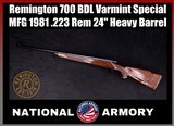 1981 Remington Model 700 BDL Varmint Special .223 Rem 24