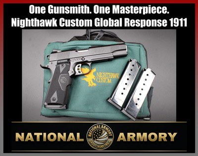 Nighthawk Custom GRP Government Model .45 ACP Custom 1911 CT Lasergrips 3 Mags - Image 1 of 25