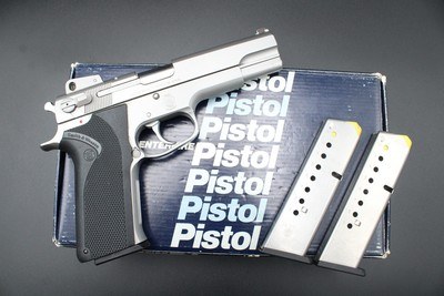 1990 Smith & Wesson 1006 Third Gen 10mm Auto Early TEV Prefix S&W 3 Mags Factory Box - Image 4 of 25