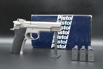 1990 Smith & Wesson 1006 Third Gen 10mm Auto Early TEV Prefix S&W 3 Mags Factory Box - Image 2 of 25