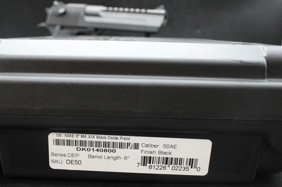 Magnum Research Desert Eagle Mark XIX .50 AE Black Oxide Hand Cannon! - Image 3 of 24