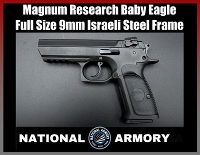2000 Magnum Research Baby Eagle Full Size 9mm Israeli Steel Frame Jericho CZ-75 - Image 1 of 25