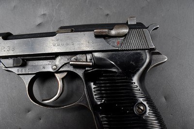 1945 German WWII Walther P.38 ac 45 Military Sidearm WaA359 w/ jvd Magazine - Image 4 of 25