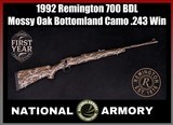 *RARE* 1992 Remington 700 1st Year Prod. Mossy Oak Bottomland Camo .243 Win Express Sights - Image 1 of 25