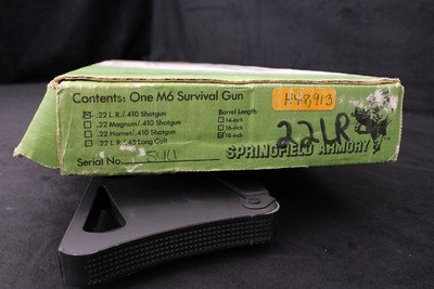 1975 Springfield Armory M6 Survival Gun .22 LR/.410 Like New in Factory Box - Image 3 of 25