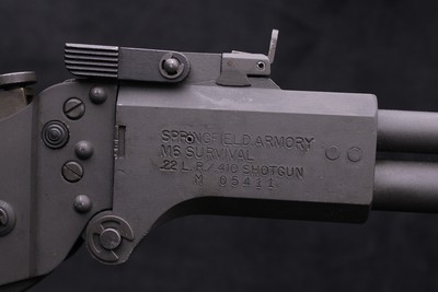 1975 Springfield Armory M6 Survival Gun .22 LR/.410 Like New in Factory Box - Image 14 of 25