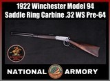 1922 Winchester Model 94 Saddle Ring Carbine .32 WS Pre-64 20