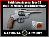 Koishikawa Arsenal Japanese Type 26 Meiji Era Military 9mm DAO Revolver - Image 1 of 25