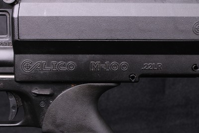 1987 Calico M100 Carbine .22 LR 100-Round Helical Magazine Folding Stock - Image 23 of 25