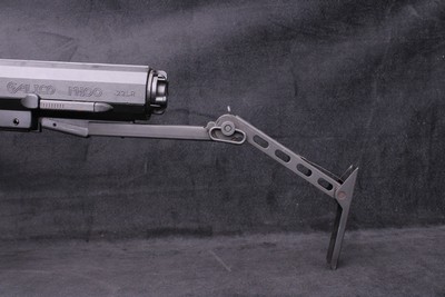 1987 Calico M100 Carbine .22 LR 100-Round Helical Magazine Folding Stock - Image 18 of 25
