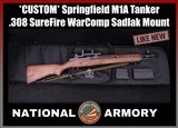 Springfield M1A Tanker .308 WIN Schuster Gas Plug SureFire WarComp Sadlak Scope Mount - Image 1 of 25