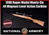 1998 Ruger Model Ninety-Six .44 Mag 18.5