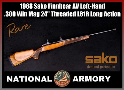 1988 Sako Finnbear AV Left-Hand .300 Win Mag 24