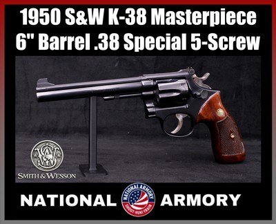 1950 Smith & Wesson K-38 Masterpiece Pre-Model 14 6