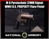WWII U.S. PROPERTY M-8 Pyrotechnic 37MM Signal Flare Pistol w/ Aircraft Locking Lugs - Image 1 of 21