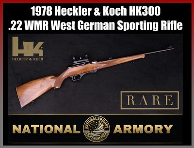 1978 Heckler & Koch HK300 .22 WMR Early West German Sporting Rifle HK QD Scope Mount - Image 1 of 25